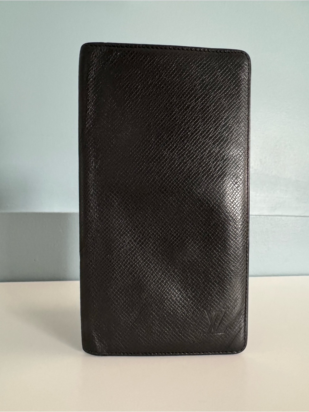 Louis Vuitton Black Textured Bi-fold Wallet